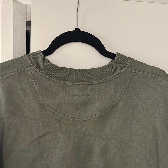 Anine Bing Green and White Casual Crew Neck Sweatshirt - Picture 7 of 8